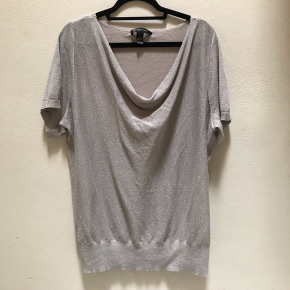 INC International Concepts Tops - Inc International Concepts Metallic Open Knit Top